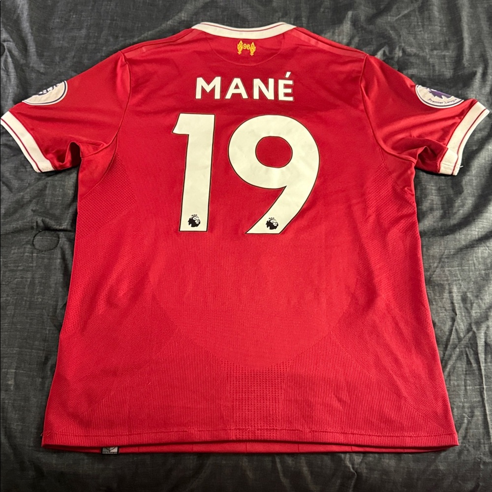 Liverpool FC #19 Sadio Mane 2017-18 New Balance Home Premier League Jersey